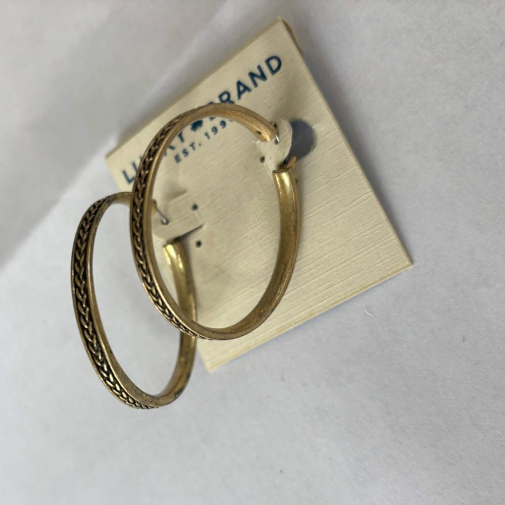 Lucky Brand Gold Hoop Earrings
